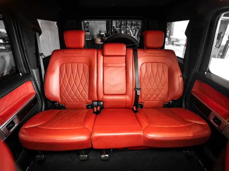 2023 Mercedes-Benz G-Class G 63 AMG 4.0L V8 Bi-Turbo Petrol Engine White Red SUV