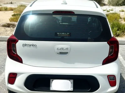 2023 Kia Picanto LX 4 Cylinders Petrol Engine White Black Hatchback GCC Specs