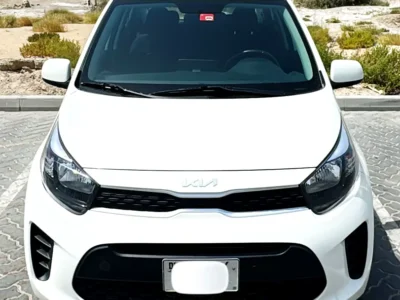 2023 Kia Picanto LX 4 Cylinders Petrol Engine White Black Hatchback GCC Specs