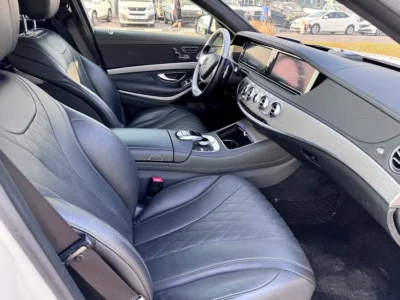 2015 Mercedes-Benz S-Class S 550 8 Cylinders Petrol Engine White Black Sedan