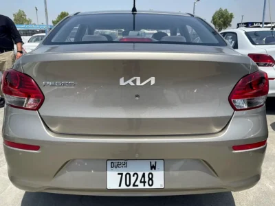 2022 Kia Pegas XL 4 Cylinders Petrol Engine Gold Grey Sedan GCC Specs Automatic