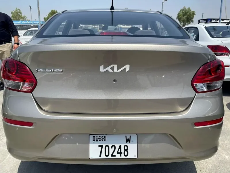 2022 Kia Pegas XL 4 Cylinders Petrol Engine Gold Grey Sedan GCC Specs Automatic