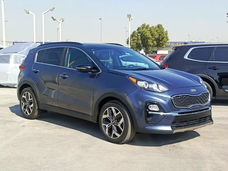 2022 Kia Sportage EX 4 Cylinders Petrol Engine Blue Black SUV Full Option