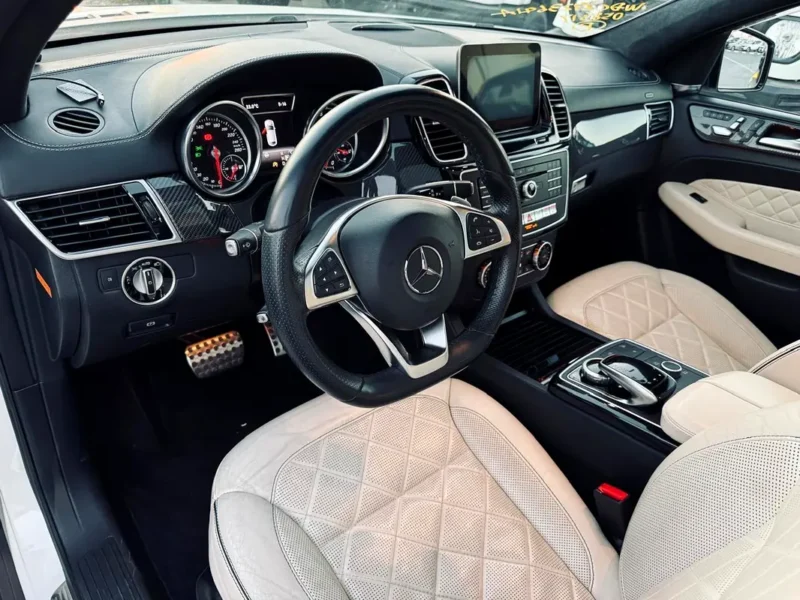 2017 Mercedes-Benz GLE-Class GLE 43 AMG 6 Cylinders Petrol Engine White Beige Coupe