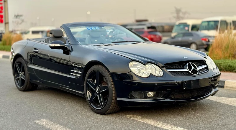 2003 Mercedes-Benz SL-Class SL 55 AMG Kompressor 8 Cylinder Black Convertible