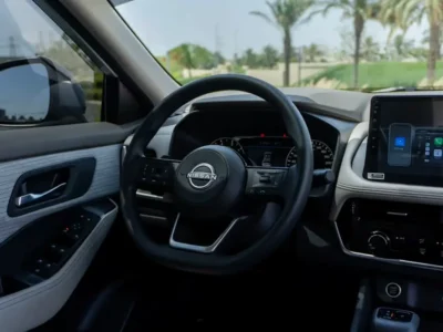 2023 Nissan X-Trail S 4 Cylinders Petrol Engine Silver Beige SUV GCC Specs