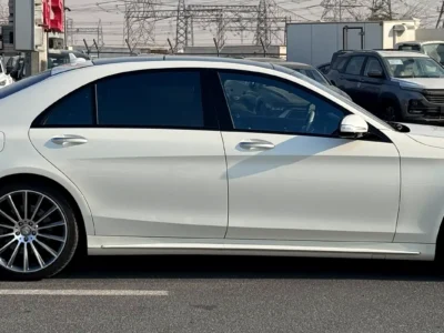 2015 Mercedes-Benz S-Class S 550 8 Cylinders Petrol Engine White Black Sedan