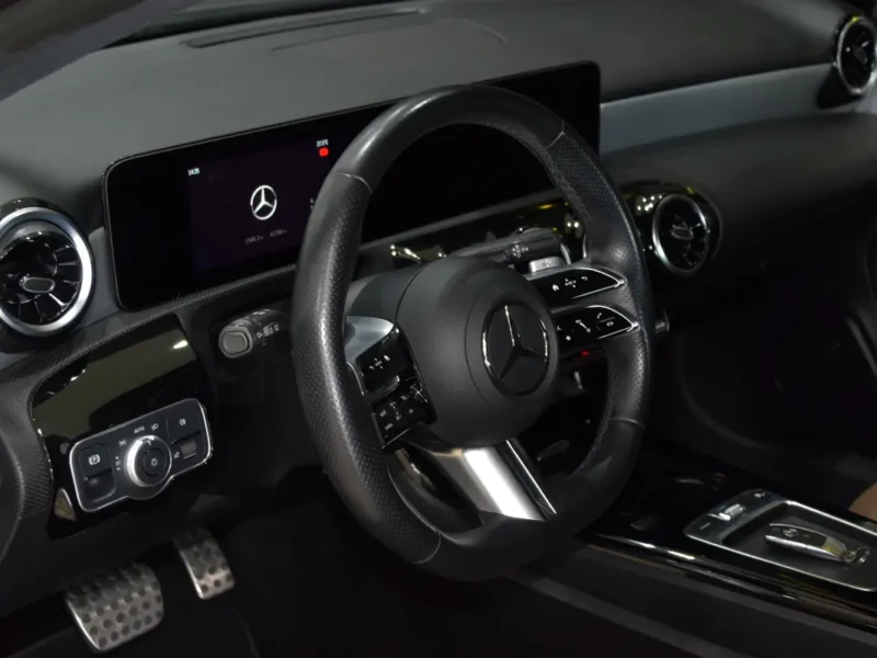 2025 Mercedes-Benz A-Class A 200 4 Cylinders Petrol Engine Black Tan Sedan GCC