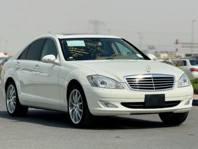 2008 Mercedes-Benz S-Class S 350 6 Cylinders Petrol Engine White Beige Sedan Clean Car