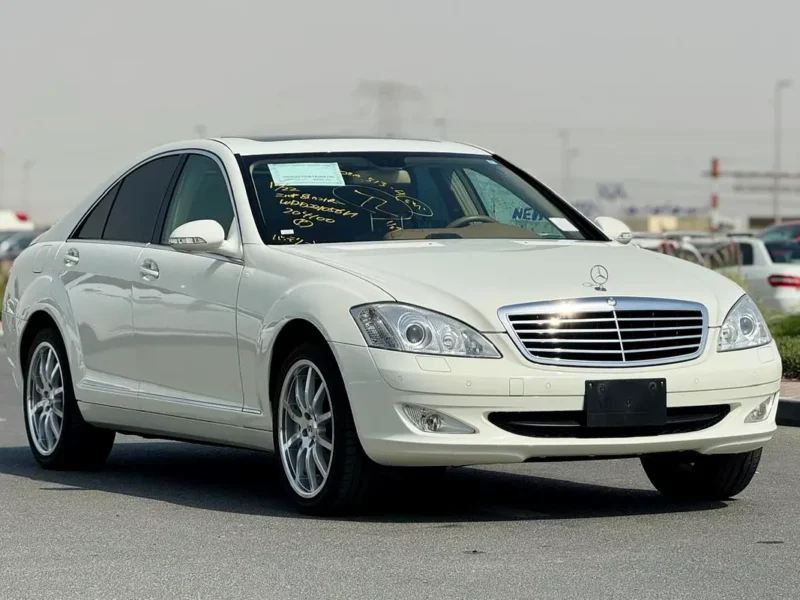 2008 Mercedes-Benz S-Class S 350 6 Cylinders Petrol Engine White Beige Sedan Clean Car
