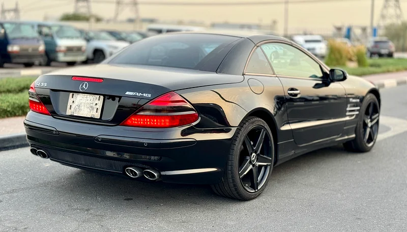 2003 Mercedes-Benz SL-Class SL 55 AMG Kompressor 8 Cylinder Black Convertible