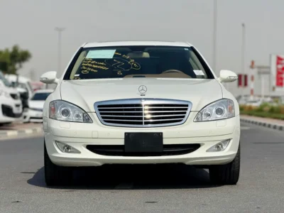 2008 Mercedes-Benz S-Class S 350 6 Cylinders Petrol Engine White Beige Sedan Clean Car