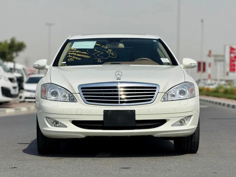 2008 Mercedes-Benz S-Class S 350 6 Cylinders Petrol Engine White Beige Sedan Clean Car