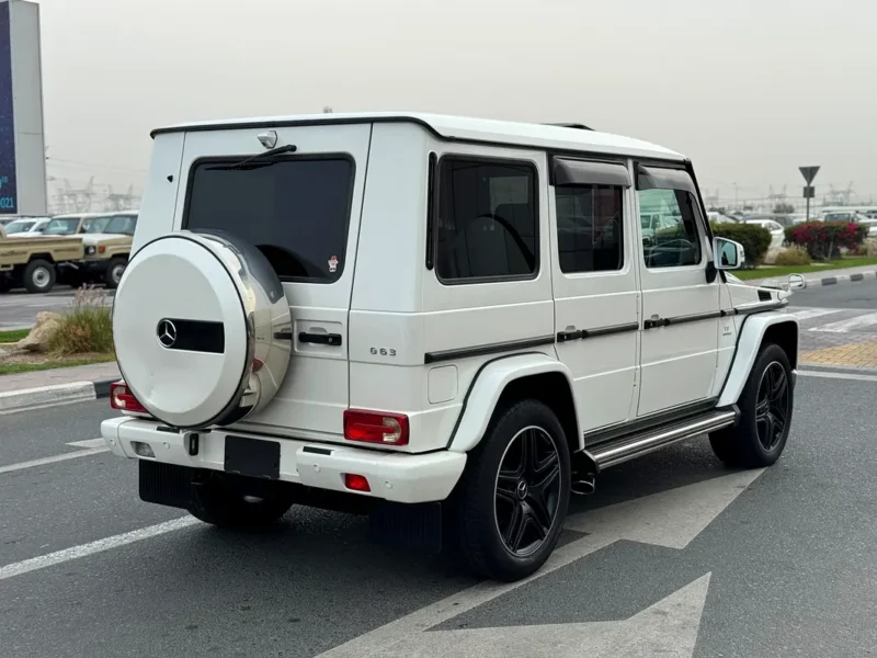 2017 Mercedes-Benz G-Class G 63 AMG 4.0L V8 Biturbo White Red SUV Auction Grade 4.5/B