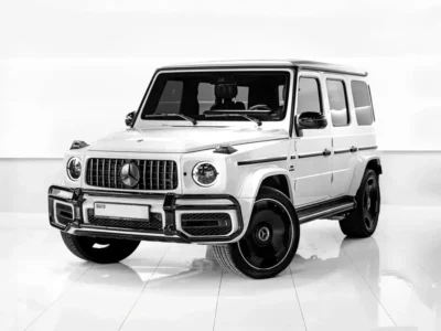 2023 Mercedes-Benz G-Class G 63 AMG 4.0L V8 Bi-Turbo Petrol Engine White Red SUV