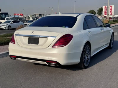 2015 Mercedes-Benz S-Class S 550 8 Cylinders Petrol Engine White Black Sedan