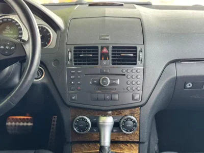 2008 Mercedes-Benz C-Class C250 6 Cylinders Engine White Black Sedan Neat & Clean Car