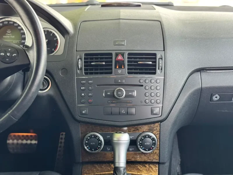 2008 Mercedes-Benz C-Class C250 6 Cylinders Engine White Black Sedan Neat & Clean Car