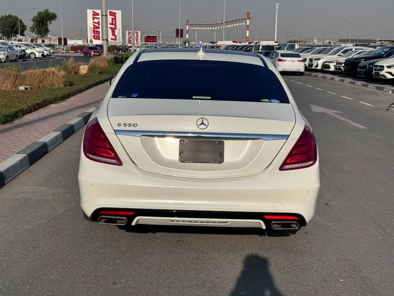 2015 Mercedes-Benz S-Class S 550 8 Cylinders Petrol Engine White Black Sedan