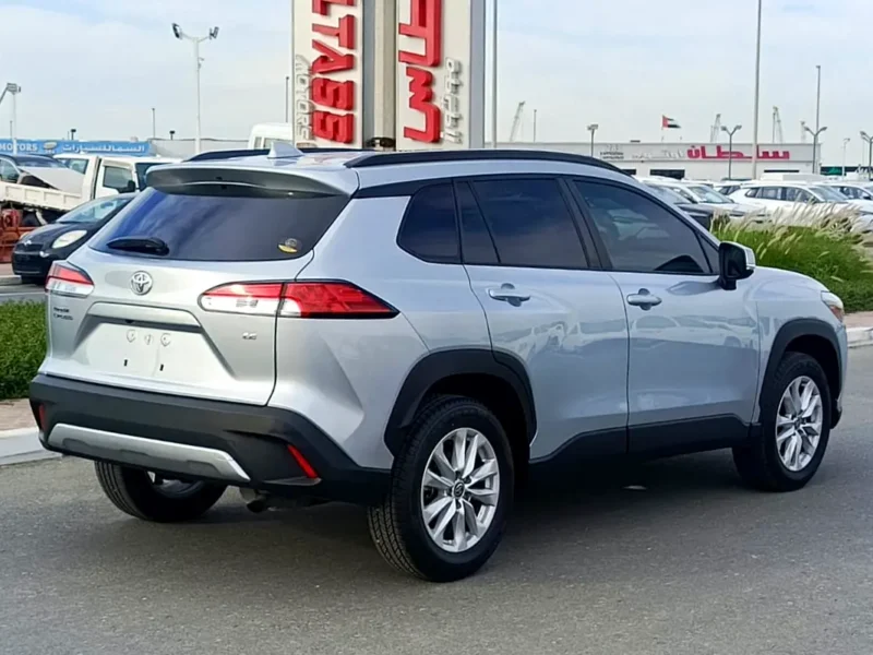 2022 Toyota Corolla Cross LE 4 Cylinders Petrol Engine Silver Black SUV Excellent Condition