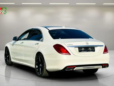 2015 Mercedes-Benz S-Class S 550 8 Cylinders Petrol Engine White Black Sedan