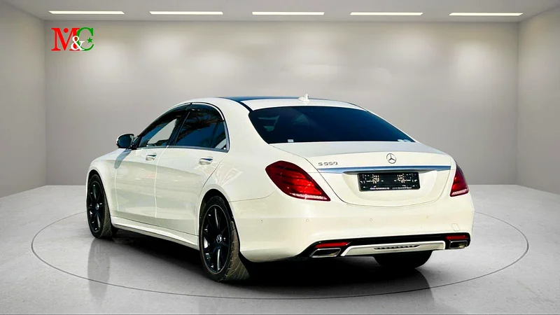 2015 Mercedes-Benz S-Class S 550 8 Cylinders Petrol Engine White Black Sedan