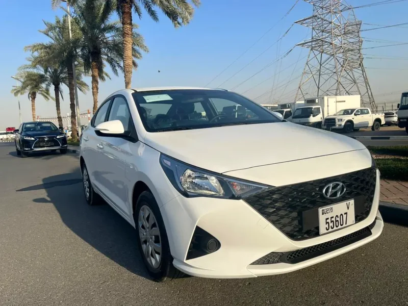 2023 Hyundai Accent GL 4 Cylinders Petrol Engine White Grey Sedan GCC Specs