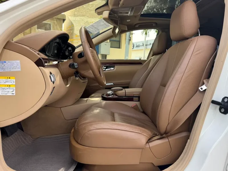 2008 Mercedes-Benz S-Class S 350 6 Cylinders Petrol Engine White Beige Sedan Clean Car