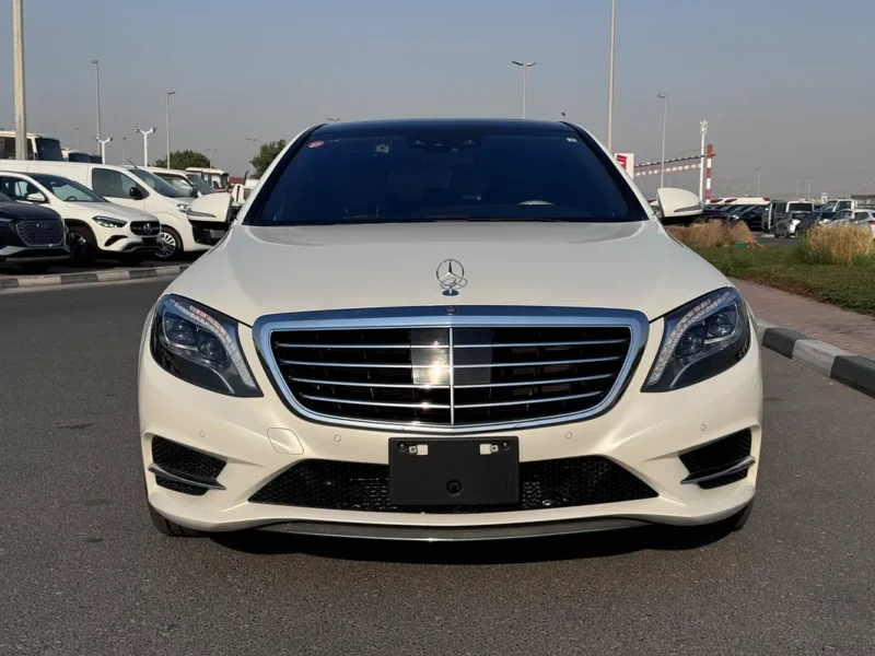 2015 Mercedes-Benz S-Class S 550 8 Cylinders Petrol Engine White Black Sedan