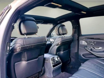 2015 Mercedes-Benz S-Class S 550 8 Cylinders Petrol Engine White Black Sedan