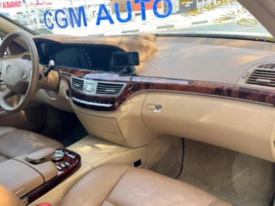 2008 Mercedes-Benz S-Class S 350 6 Cylinders Petrol Engine White Beige Sedan Clean Car