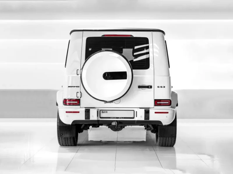 2023 Mercedes-Benz G-Class G 63 AMG 4.0L V8 Bi-Turbo Petrol Engine White Red SUV