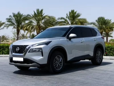 2023 Nissan X-Trail S 4 Cylinders Petrol Engine Silver Beige SUV GCC Specs