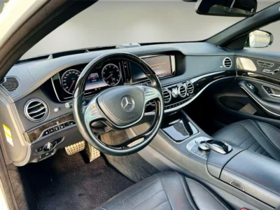 2015 Mercedes-Benz S-Class S 550 8 Cylinders Petrol Engine White Black Sedan