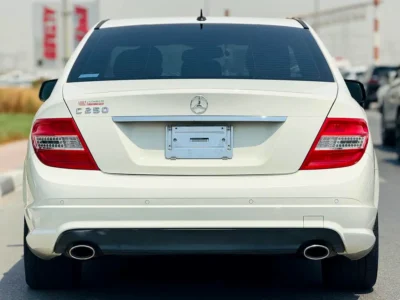 2008 Mercedes-Benz C-Class C250 6 Cylinders Engine White Black Sedan Neat & Clean Car