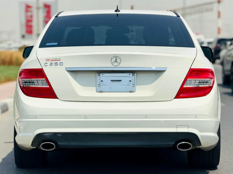 2008 Mercedes-Benz C-Class C250 6 Cylinders Engine White Black Sedan Neat & Clean Car