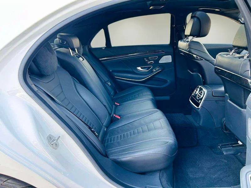 2015 Mercedes-Benz S-Class S 550 8 Cylinders Petrol Engine White Black Sedan