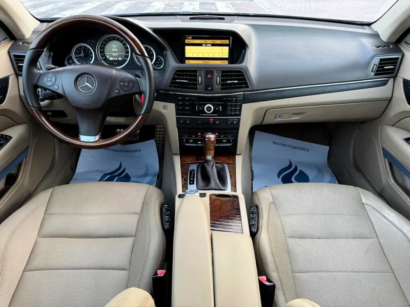 2011 Mercedes-Benz E-Class E550 V8 Petrol Engine Black Beige Coupe AUCTION GRADE 4/B