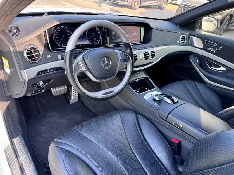 2015 Mercedes-Benz S-Class S 550 8 Cylinders Petrol Engine White Black Sedan