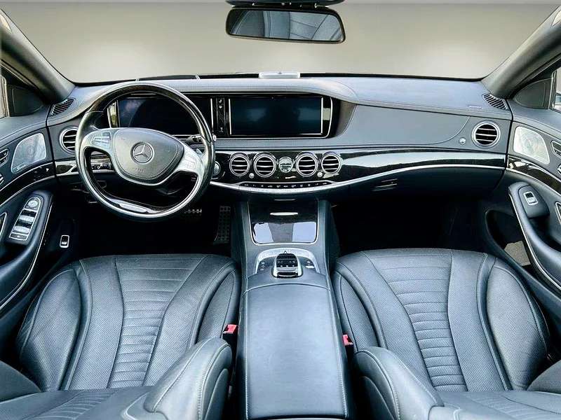 2015 Mercedes-Benz S-Class S 550 8 Cylinders Petrol Engine White Black Sedan