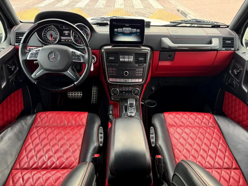 2017 Mercedes-Benz G-Class G 63 AMG 4.0L V8 Biturbo White Red SUV Auction Grade 4.5/B