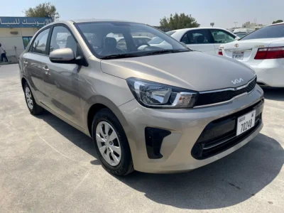 2022 Kia Pegas XL 4 Cylinders Petrol Engine Gold Grey Sedan GCC Specs Automatic