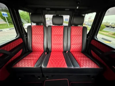 2017 Mercedes-Benz G-Class G 63 AMG 4.0L V8 Biturbo White Red SUV Auction Grade 4.5/B