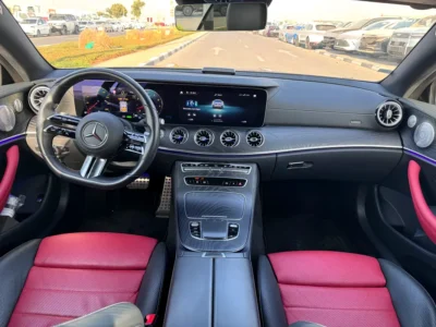 2021 Mercedes-Benz E-Class E450 4MATIC 6 Cylinders Petrol Engine Grey Red Coupe