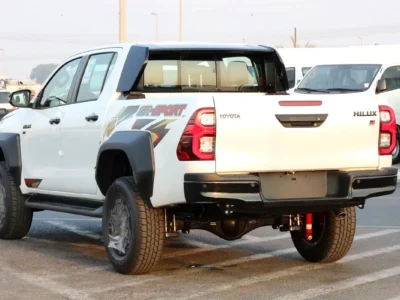 2025 Toyota Hilux GR Sport 6 Cylinders Engine White Black Pickup Truck GCC Specs