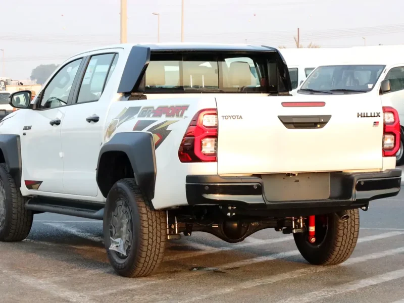 2025 Toyota Hilux GR Sport 6 Cylinders Engine White Black Pickup Truck GCC Specs