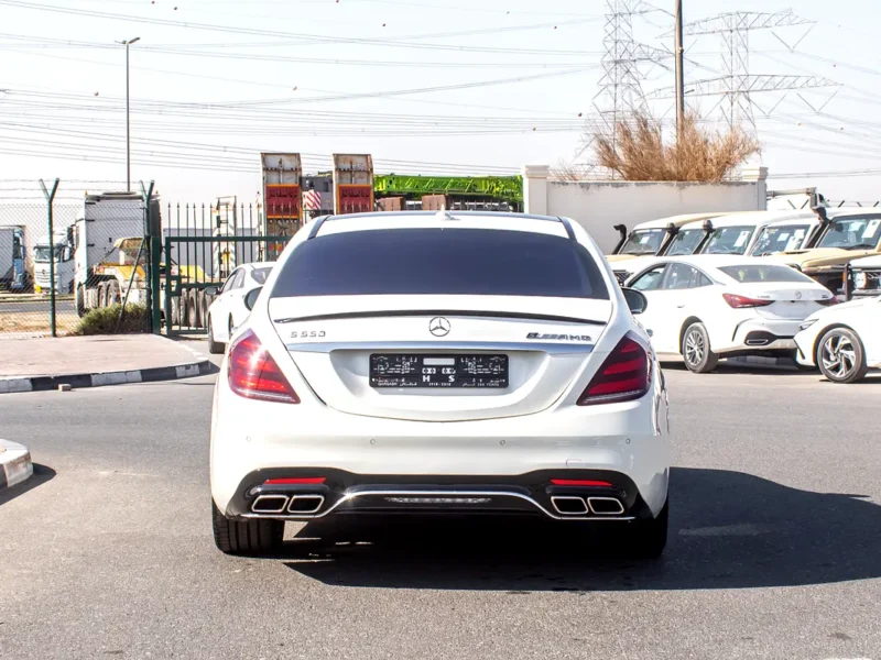 2014 Mercedes-Benz S-Class S 550 8 Cylinders Petrol Engine White Beige Sedan Very Clean