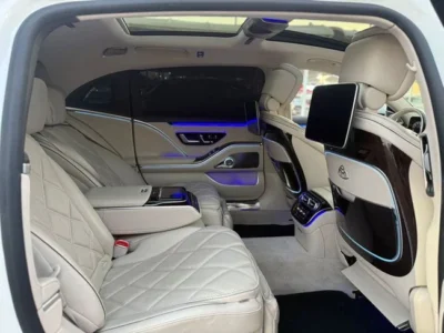 2022 Mercedes-Maybach S 580 4MATIC 4.0L V8 Biturbo with EQ Boost White Sedan