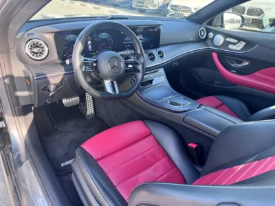 2021 Mercedes-Benz E-Class E450 4MATIC 6 Cylinders Petrol Engine Grey Red Coupe