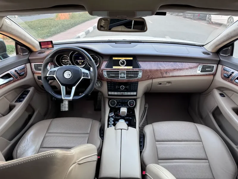 2011 Mercedes-Benz CLS-Class CLS 63 AMG 8 Cylinders Petrol Engine White Beige Sedan